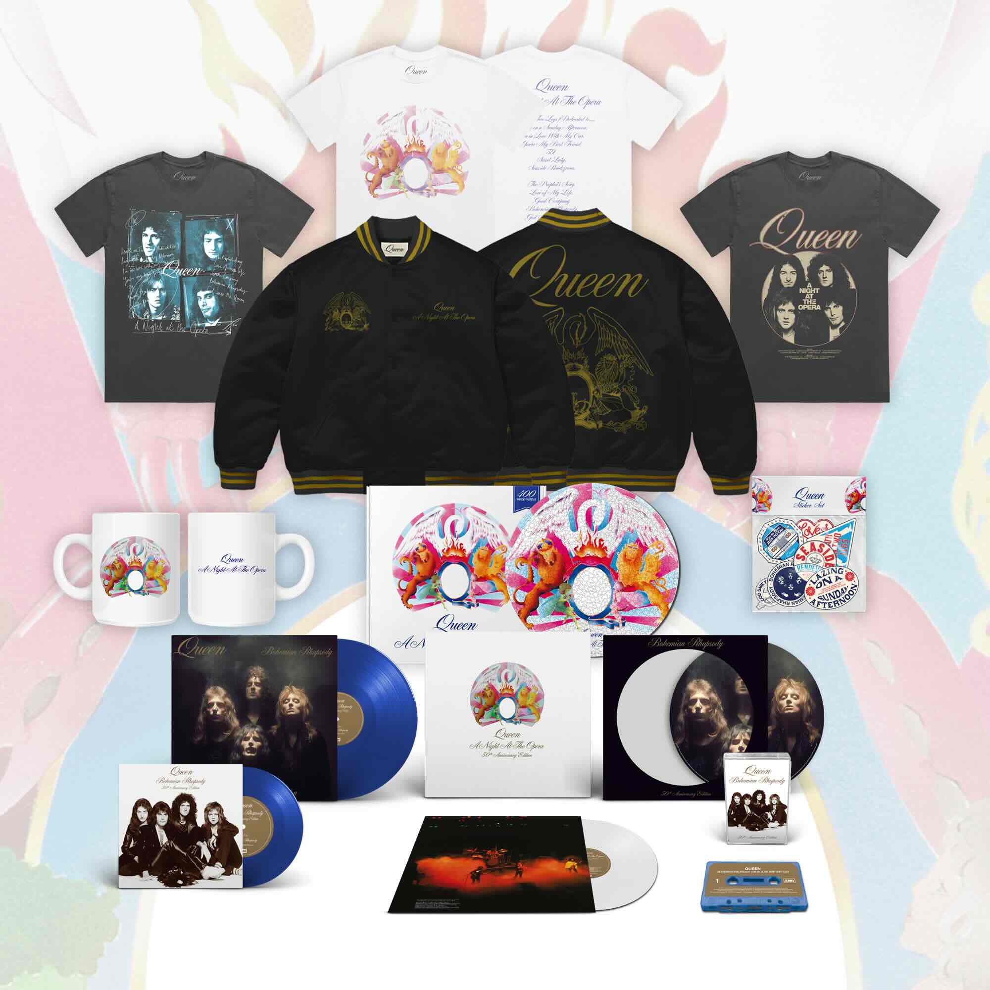 Vinil comemorativo dos 50 anos de 'A Night At The Opera' e